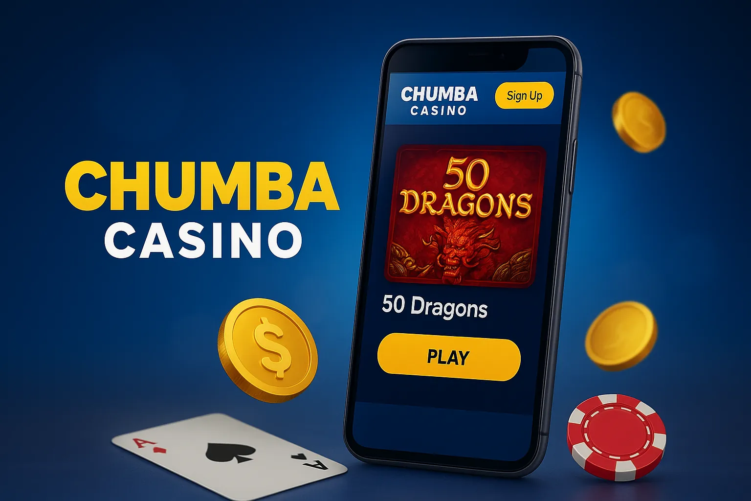 भारत में Chumba Casino ऐप का मोबाइल इंटरफ़ेस